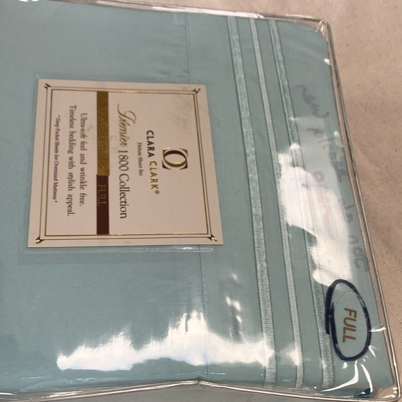 ClaraClark Deluxe sheetset. Premier1800 Collection.Full,deep pocket sheets/NWOT. - Picture 3 of 6